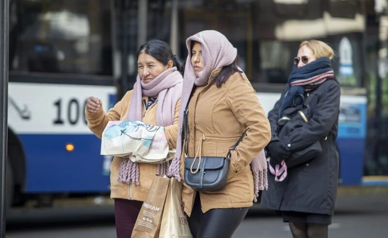 La semana arranca con una fuerte baja de la temperatura