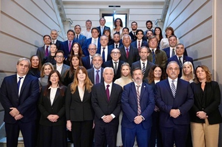 El presidente de la SCJ, Sergio Torres se reunió con representantes del Colegio de Magistrados de Provincia