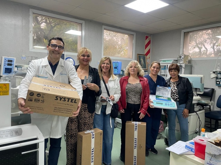 Quilmes: nueva entrega de equipamiento para Neonatología en el hospital local