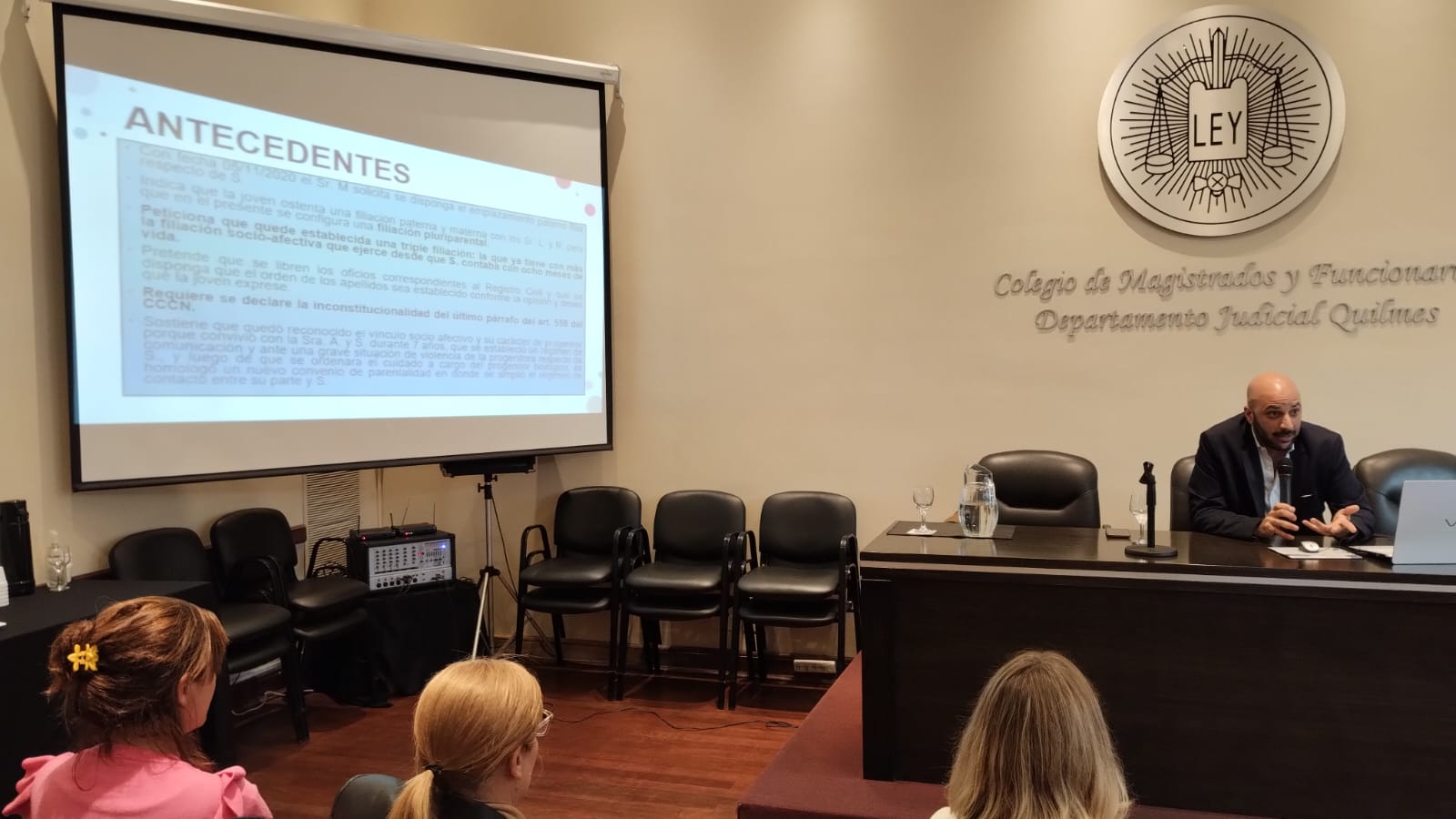 Jornada sobre “Socio afectividad en las relaciones de familia” en el Colegio de Magistrados de Quilmes