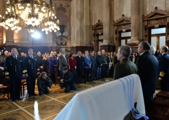 Homenaje en el Senado a los tripulantes del ARA San Juan