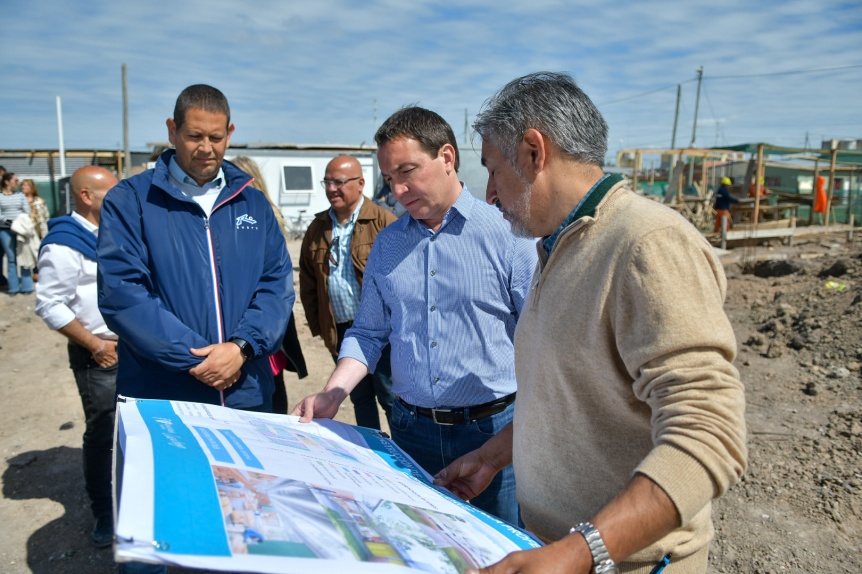 Avanzan las obras del Jardín y Escuela Técnica Nº 5 en San Jorge de Varela