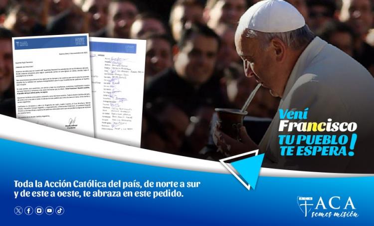 La Acción Católica, al Papa: ‘Que sea posible la alegría de recibirte’