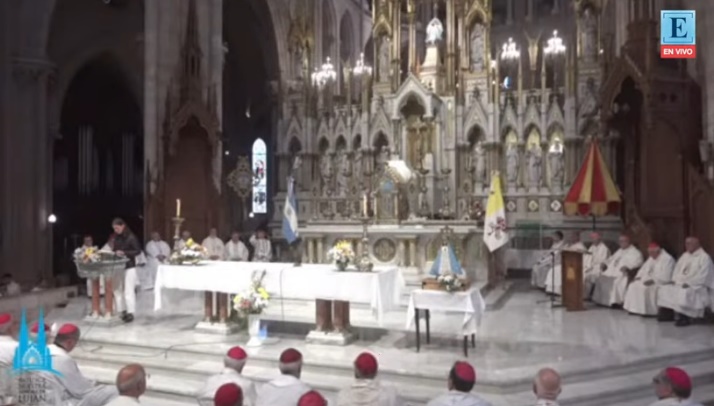 En Luján, los obispos argentinos celebraron una misa por la Patria