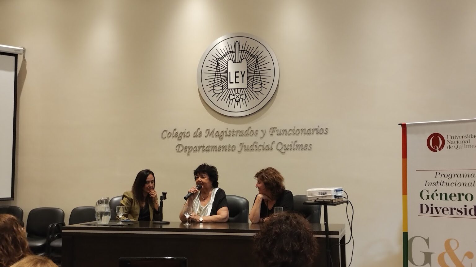 Dora Barrancos y María Sondereguer disertaron por el Día Internacional de la Eliminación de la Violencia contra la Mujer en el Colegio de Magistrados