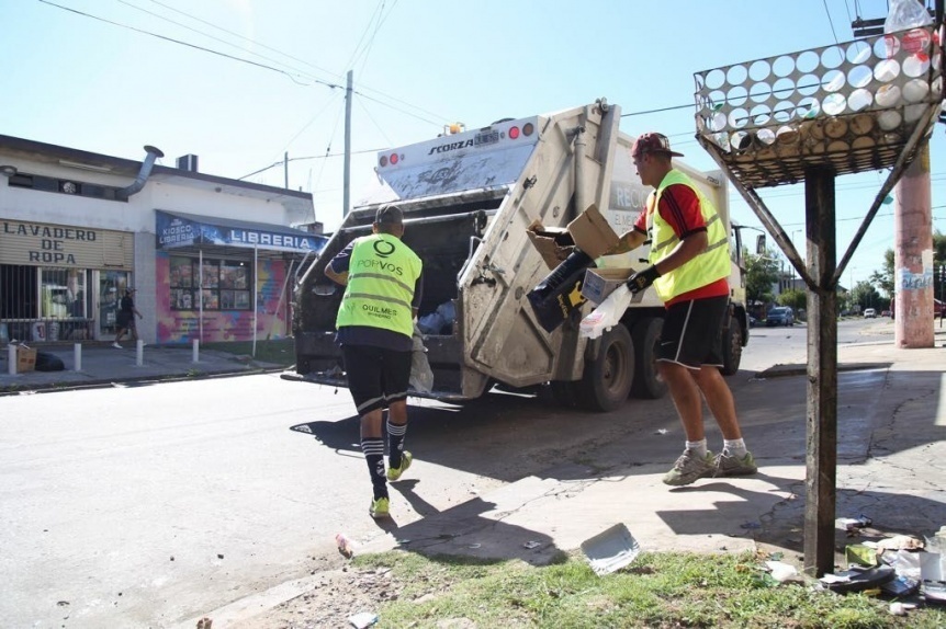 Quilmes: no habrá recolección de residuos el domingo 24 y lunes 25