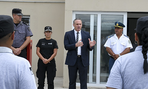 Reconocimiento a agentes del Servicio Penitenciario Bonaerense que evitaron fuga de internos