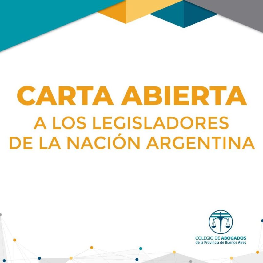 “Carta abierta a los legisladores de la Nación” de los abogados de la Provincia por el DNU del Gobierno