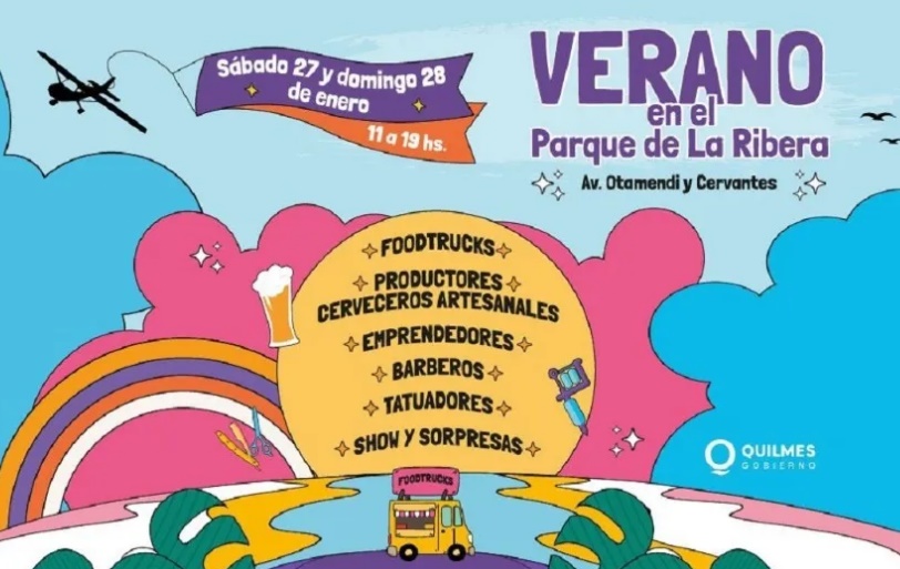 Parque de la Ribera: fin de semana con foodtrucks, sorteos y actividades para toda la familia