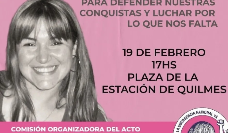 Quilmes: acto por los 12 años del femicidio de Natalia López