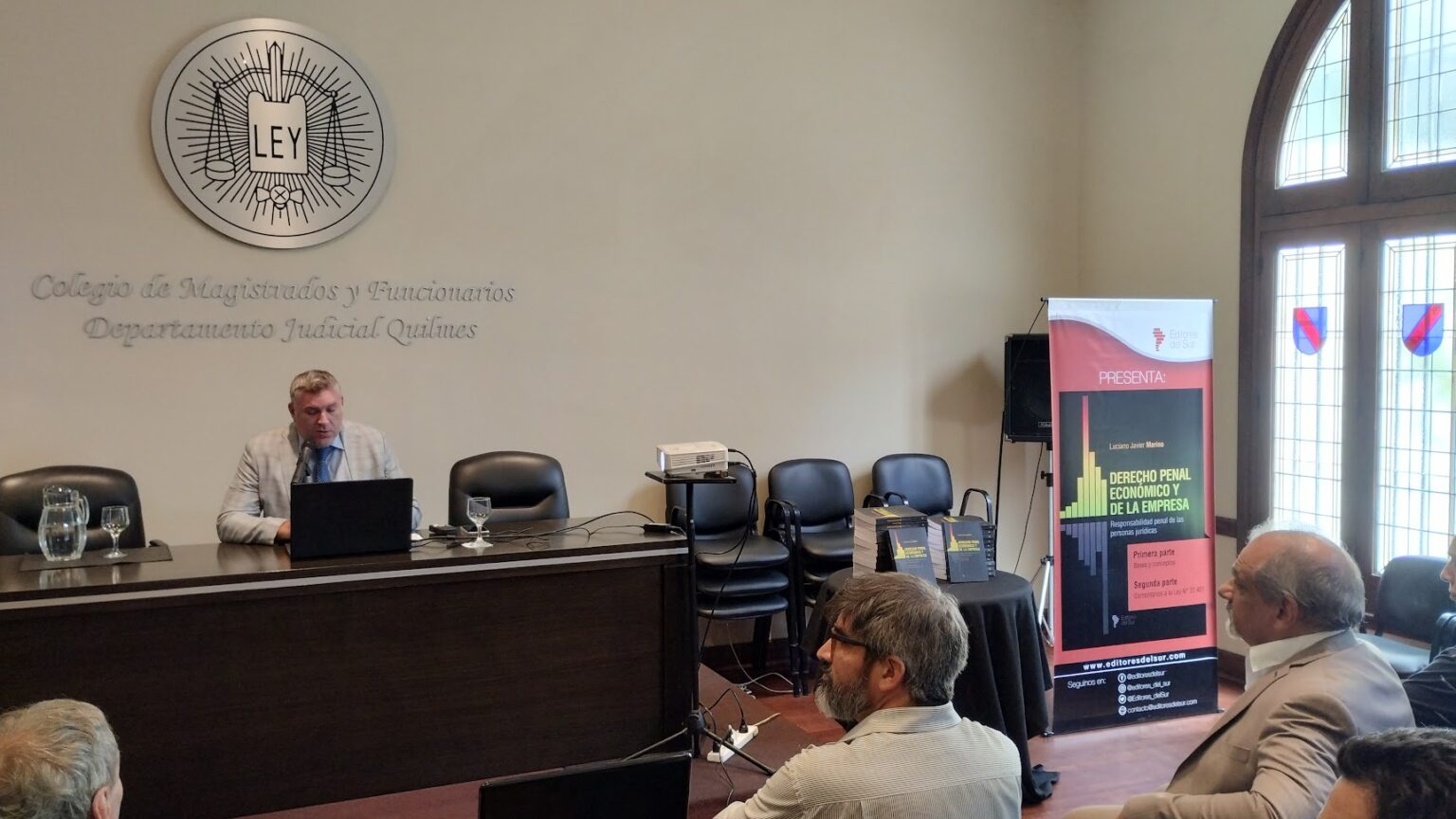 Presentación del libro “Introducción a la Responsabilidad Penal de las Personas Jurídicas” en el Colegio de Magistrados de Quilmes