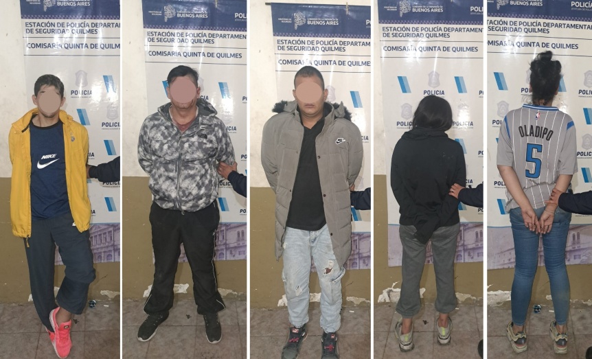 Cinco detenidos por venta de drogas al menudeo en Quilmes