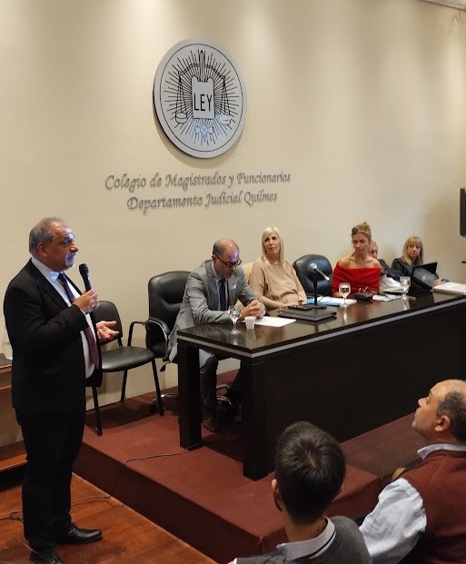 Encuentro de los funcionarios del Departamento Judicial Quilmes con consejeros del Consejo de la Magistratura en el Colegio de Magistrados