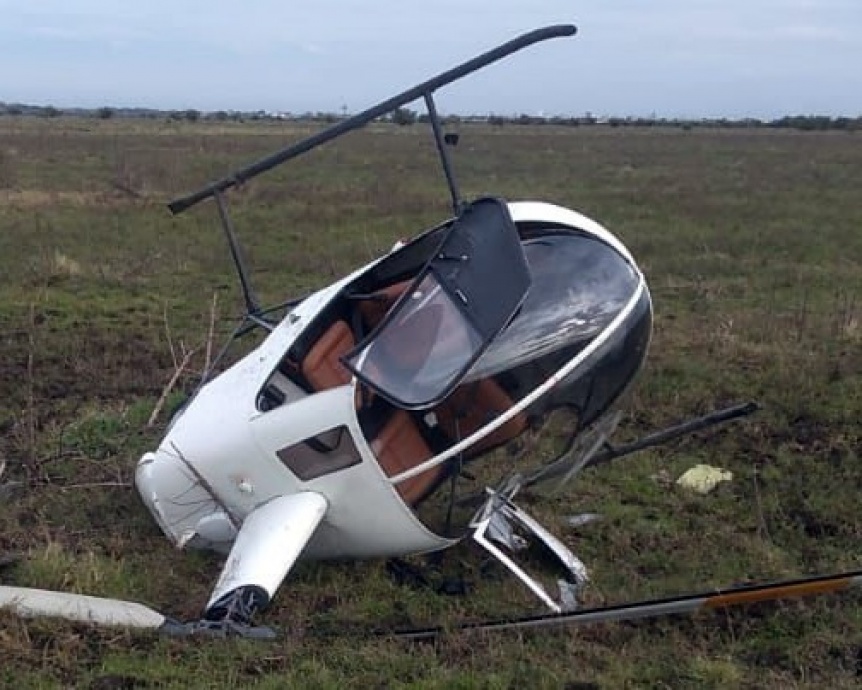 Se estrelló un helicóptero en Berazategui y desaparecieron los tripulantes