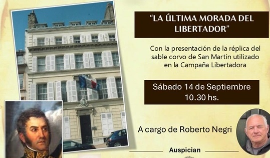 «La última morada del Libertador»: Charla sobre San Martín en la Casona de Santa Coloma