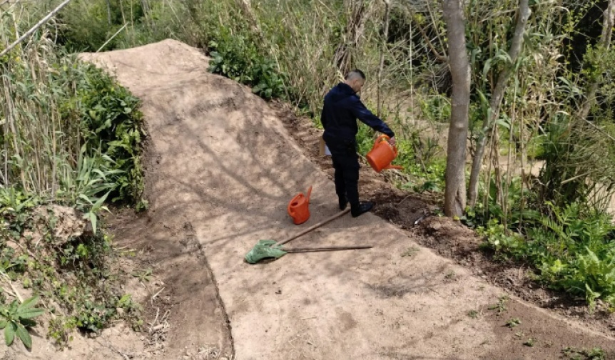 Demoraron a varios sujetos que construyeron un circuito para bicicletas en un área protegida del Parque Pereyra Iraola