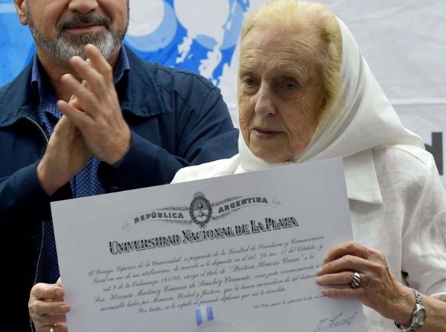 Pérdida para los Derechos Humanos; falleció Herenia Martínez Cámara de Sánchez Viamonte; línea fundadora de Madres de Plaza de Mayo