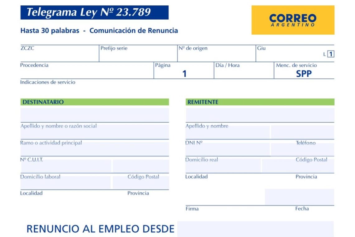 Buscan crear un servicio gratuito de telegramas y cartas documento