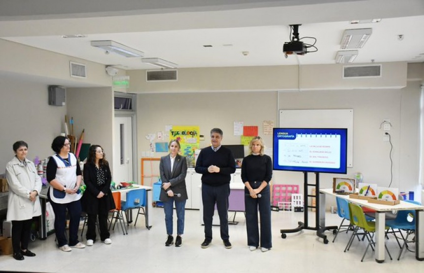 Jorge Macri presentó el nuevo sistema de aprendizaje en la primaria: docentes podrán corregir los errores