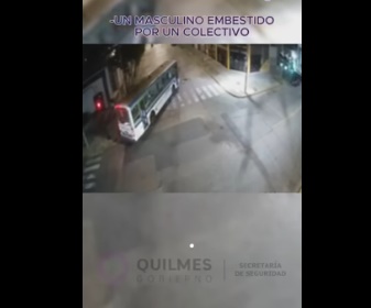 Peatón atropellado por un colectivo en Quilmes Centro