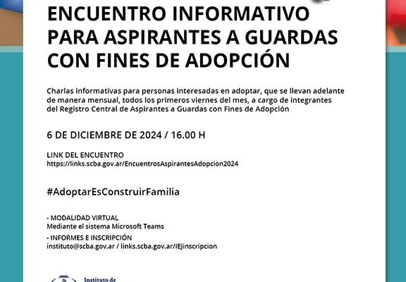 Actividad informativa del mes de diciembre sobre adopción convocada por el Instituto de Estudios Judiciales