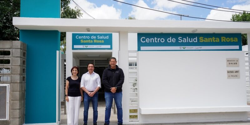 Watson inauguró un SUM y refacciones en el Centro de Salud de Santa Rosa