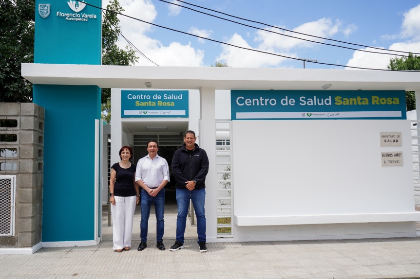 Watson inauguró un SUM y refacciones en el Centro de Salud de Santa Rosa