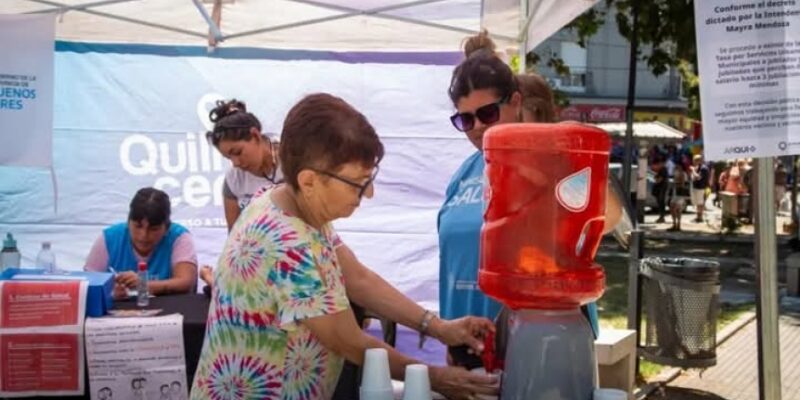 El Municipio brindó asistencia por las altas temperaturas con el Operativo Quilmes Cerca