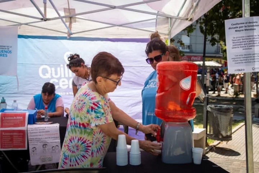 El Municipio brindó asistencia por las altas temperaturas con el Operativo Quilmes Cerca