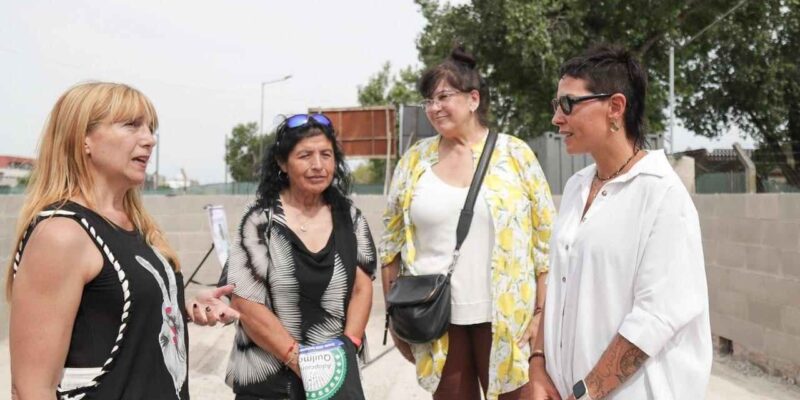 Mayra Mendoza recorrió junto a proteccionistas la obra de la veterinaria municipal en Don Bosco