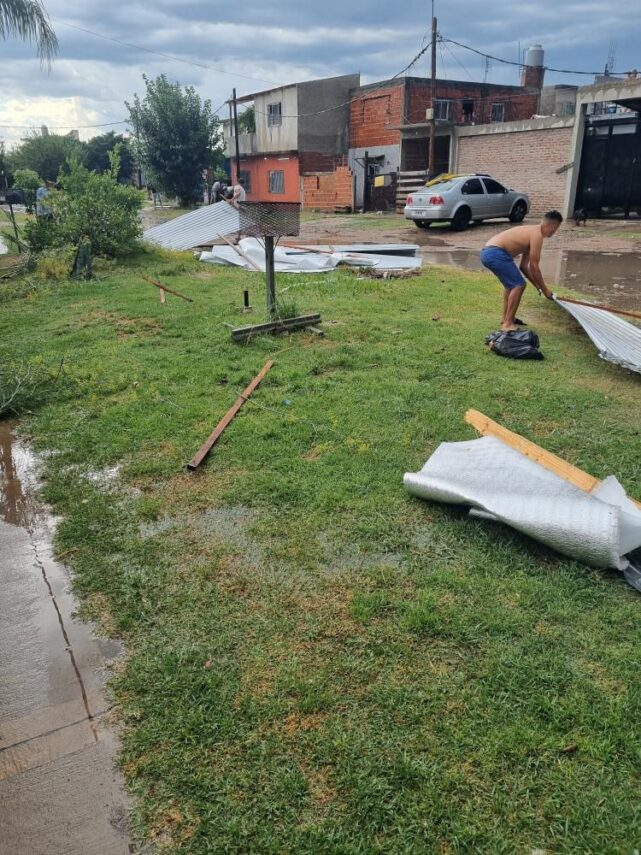 Intenso temporal de lluvia, viento y granizo en Quilmes: árboles caídos y daños materiales