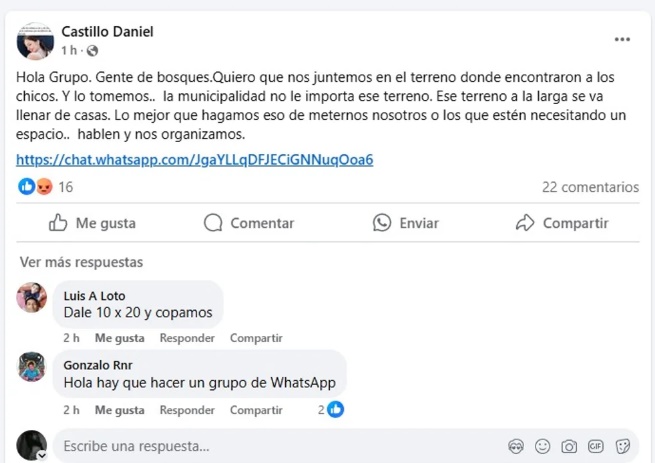 Apresaron a la banda que incitaba a tomar los terrenos en los que hallaron los cuerpos de los adolescentes Paloma y Josué