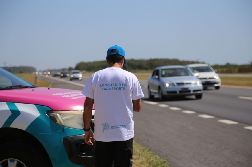 Realizan intensos controles de seguridad vial en la Autovía 2 por el cambio de quincena