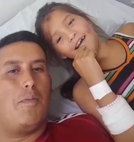 Xiomara, la niña de 10 años que se electrocutó en la ribera de Quilmes recibe el alta médica