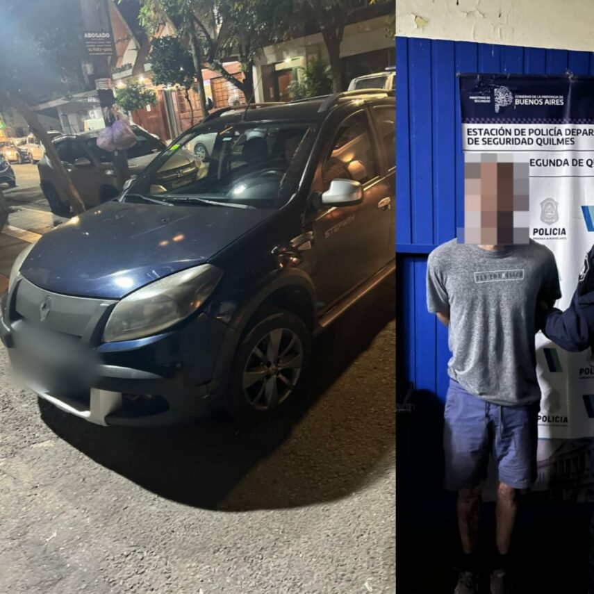 Persecución y detención en Quilmes: recuperan auto robado y apresan a ladrón tras huida en Villa Itatí