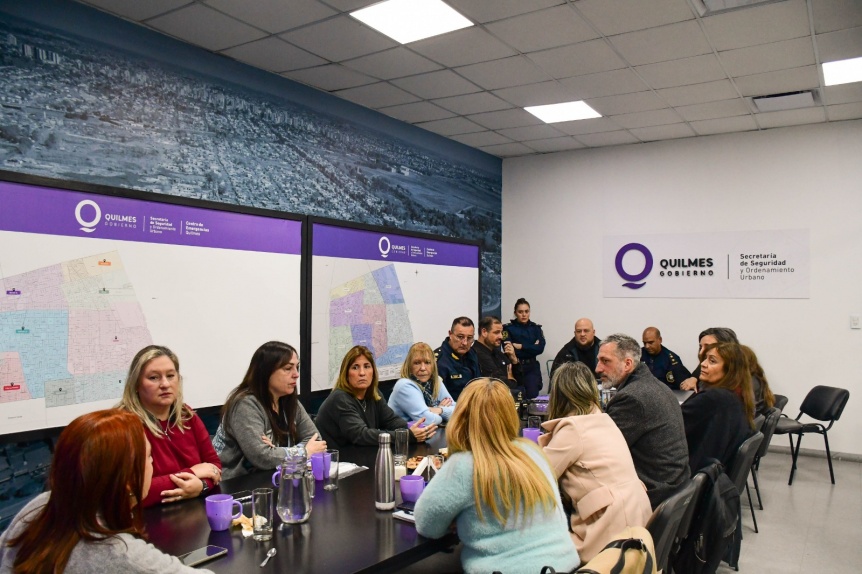El Municipio refuerza la presencia policial en zonas escolares de Quilmes