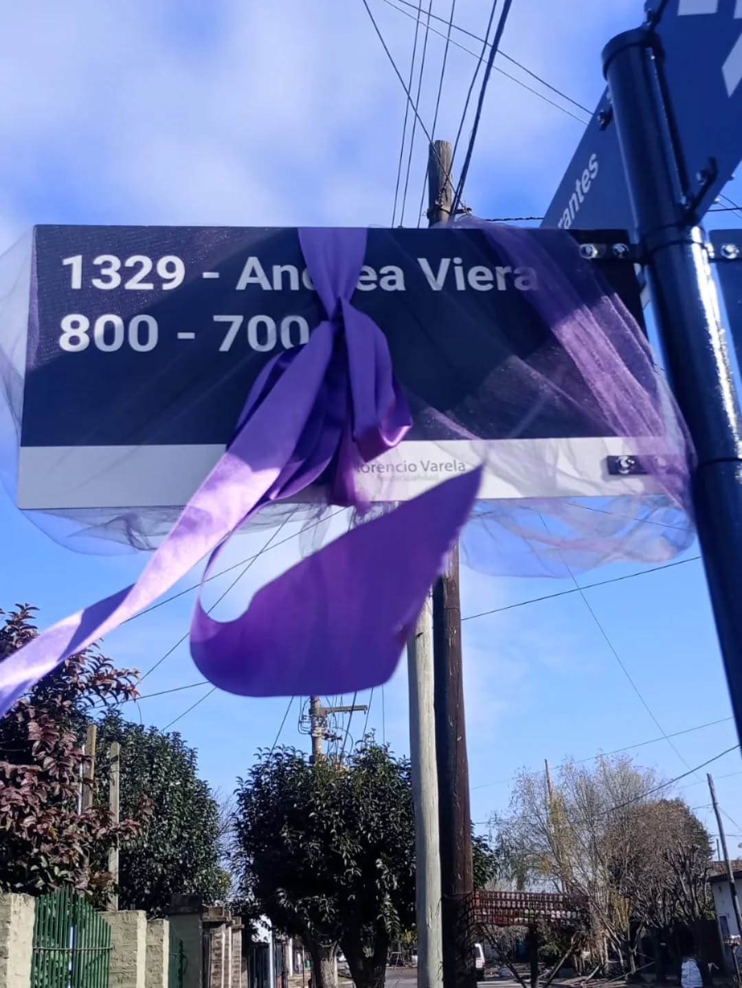 Calles del Barrio Paraná de Florencio Varela ya llevan los nombres de Andrea Viera y Judith Alice Giménez