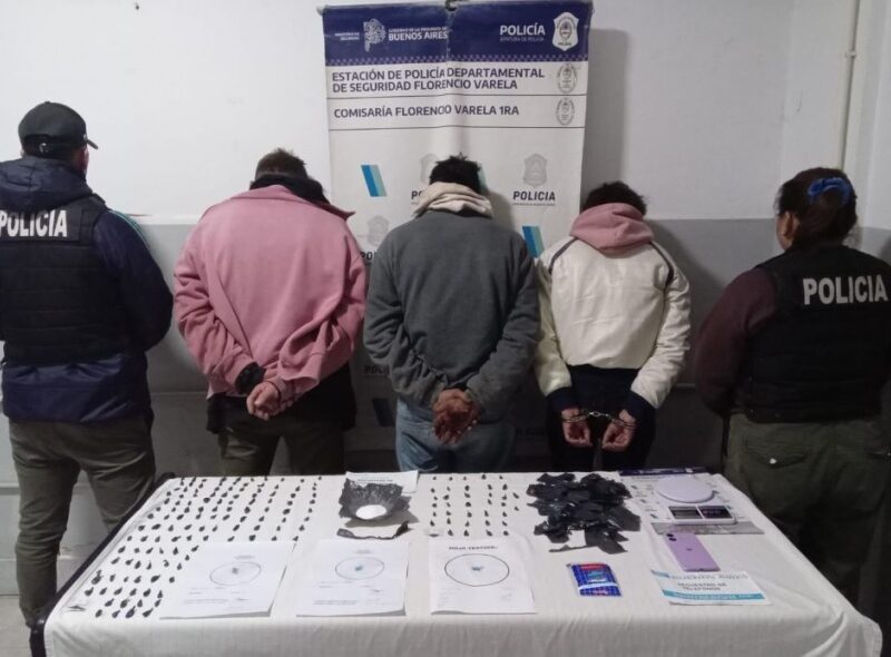 Florencio Varela: detuvieron a tres personas tras un allanamiento por drogas