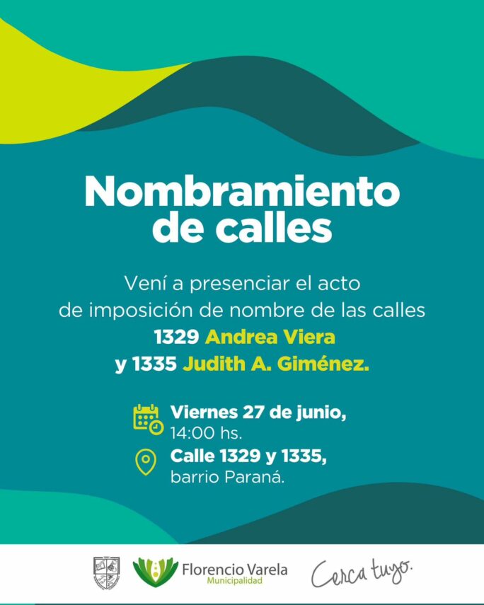 Homenaje en calles de Varela: impondrán nombres de Andrea Viera y Judith Alice Giménez; víctimas de violencia institucional