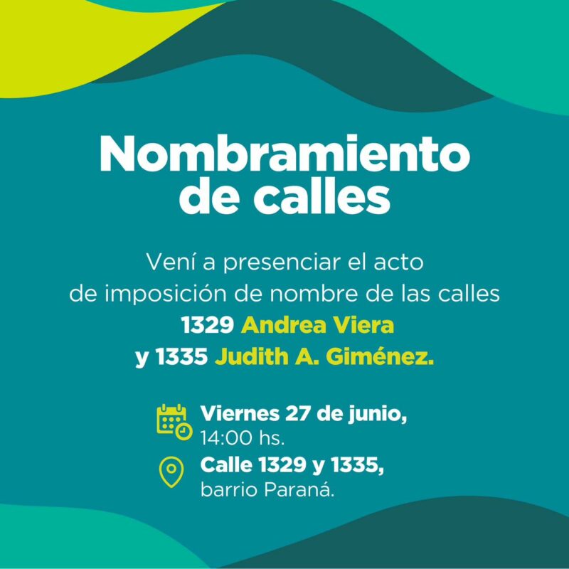 Homenaje en calles de Varela: impondrán nombres de Andrea Viera y Judith Alice Giménez; víctimas de violencia institucional