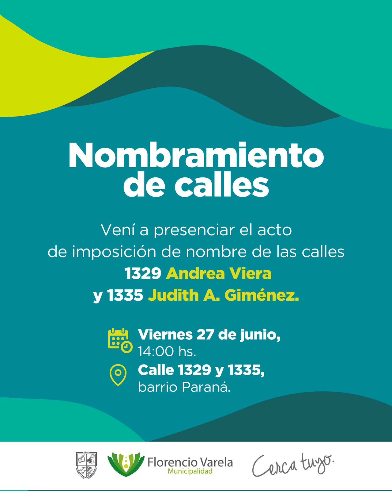 Homenaje en calles de Varela: impondrán nombres de Andrea Viera y Judith Alice Giménez; víctimas de violencia institucional