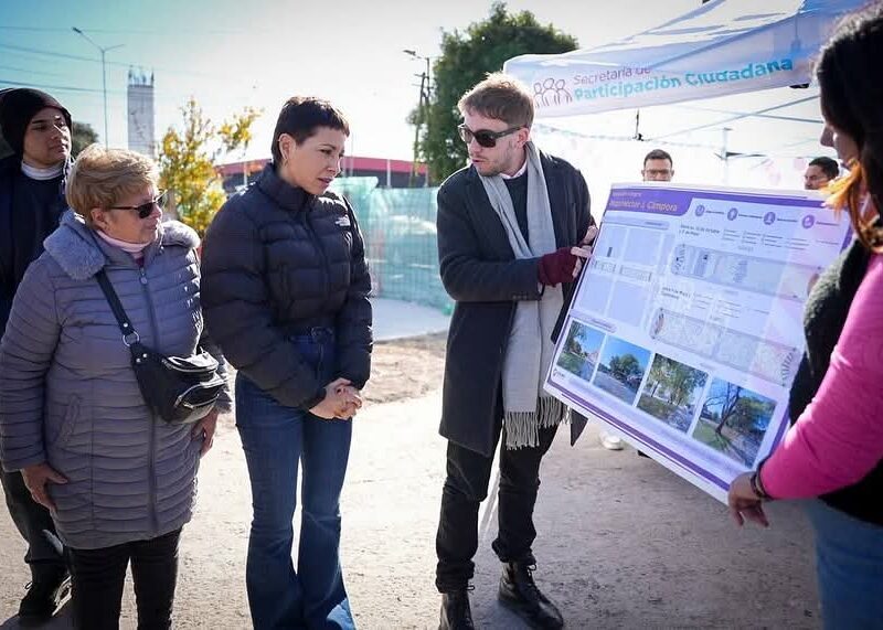 Destacan avance de obras en la Plaza Héctor Cámpora en Quilmes Oeste