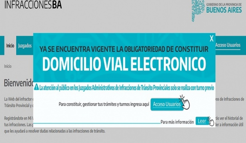 Nuevo sistema de consultas de multas de tránsito en rutas de la provincia de Buenos Aires