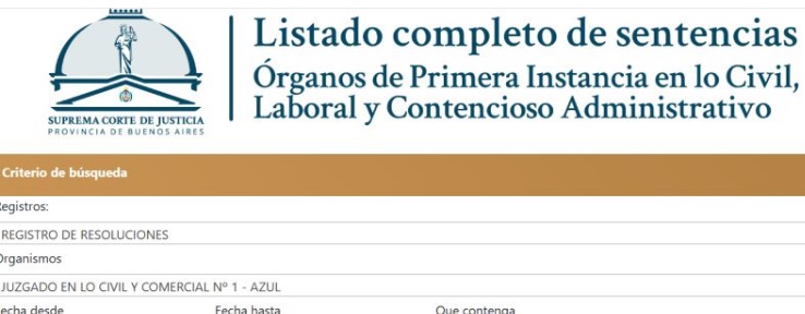 Ya se pueden ver libremente todos los fallos de la Justicia bonaerense