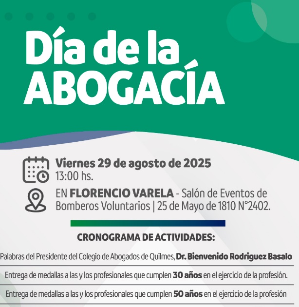 Celebración por el Día de la Abogacía en Florencio Varela