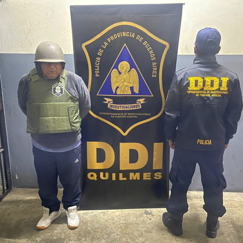 Apresaron a un narco tras detenerlo en pleno centro de Quilmes
