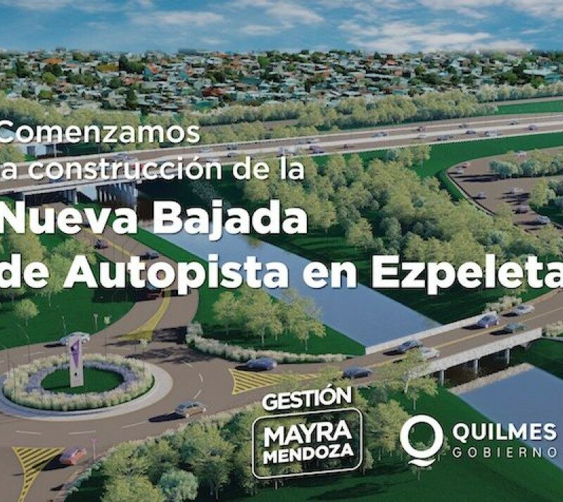 Comenzó el proceso de licitación para la nueva bajada de la autopista en Ezpeleta
