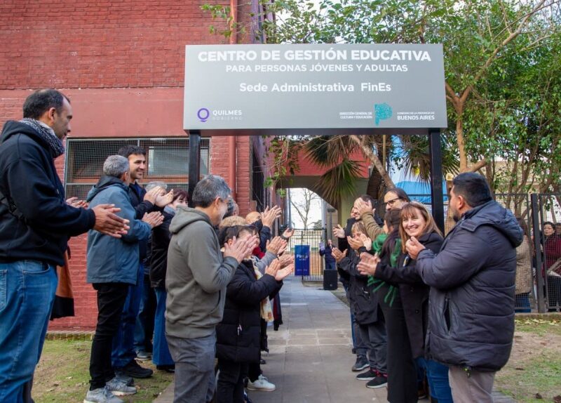 La Comuna inauguró el Centro de Gestión Educativa para Jóvenes y Adultos en Quilmes