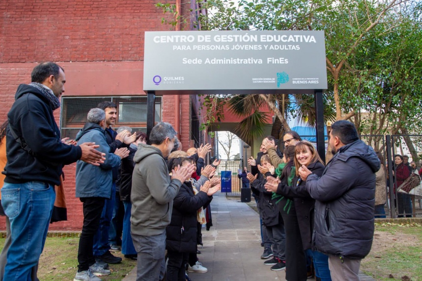 La Comuna inauguró el Centro de Gestión Educativa para Jóvenes y Adultos en Quilmes