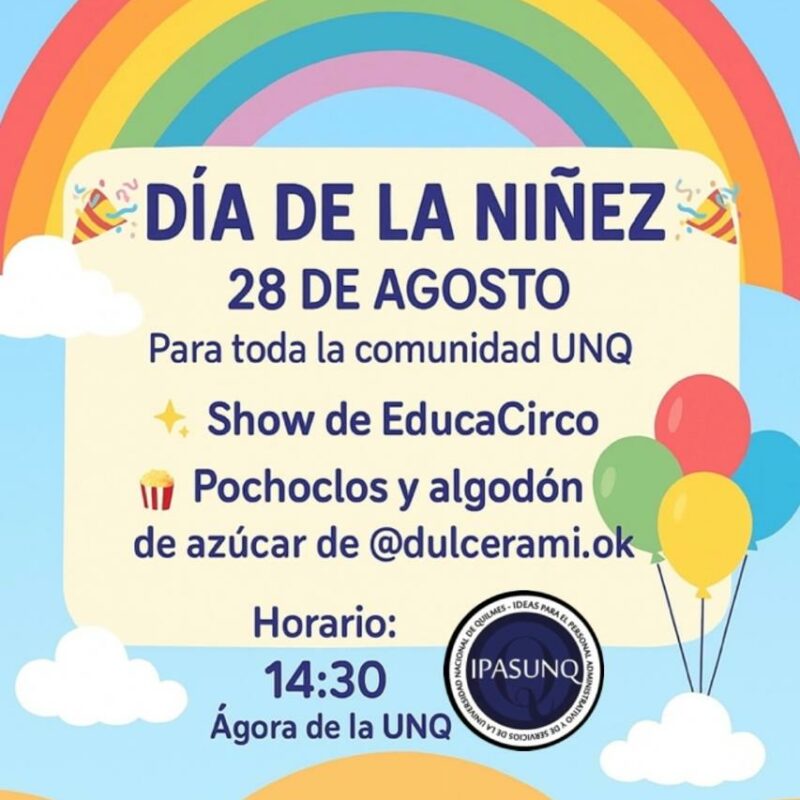 Festival para los más pequeños el jueves 28 en la UNQ